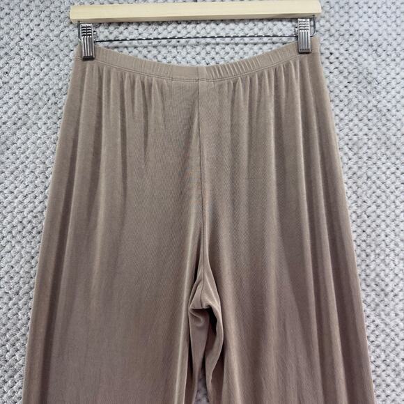Chicos Travelers Pants 1R 8-M Brown Pull on Elastic Waist Straight Leg High Rise - Picture 6 of 14